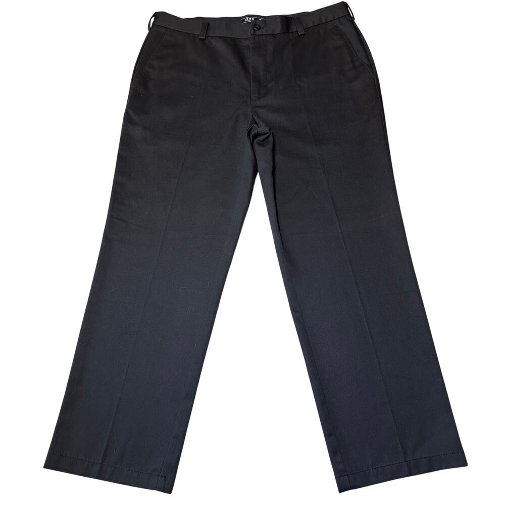 IZOD Pants Men 38x30 Stretch Non-Iron American Chino Flat Front Smooth Touch
